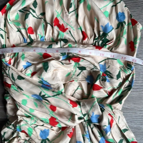 C/MEO COLLECTIVE Sectional Sleeveless Halter Shirred Mini Dress - Picture 13 of 13